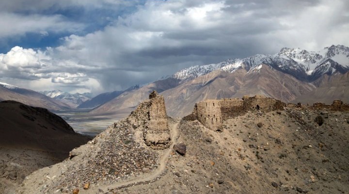 The Yamchun fortress, (Tajikistan, Yamchun is probably not the original name) built in the 3rd century BC, probably by the Makedonians